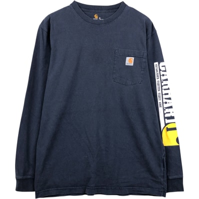 古着 カーハート Carhartt ロングTシャツ ロンT メンズM相当/eaa653213