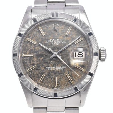 ロレックス ROLEX 1501 ヴィンテージ オイスターパーペチュアル デイト Cal.1570 モザイク文字盤 自動巻き メンズ 良品 腕時計 O#148849