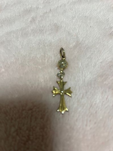 Chrome Hearts 1 Ball Tiny CH Cross Charm "Silver"