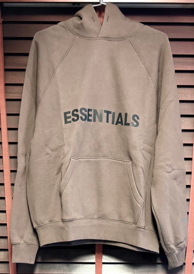 FEAR OF GOD ESSENTIALS / SSENSE 3D Silicon Applique Pullover Hoodie "Rain Drum"