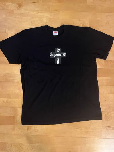 Supreme Cross Box Logo Tee "Black"