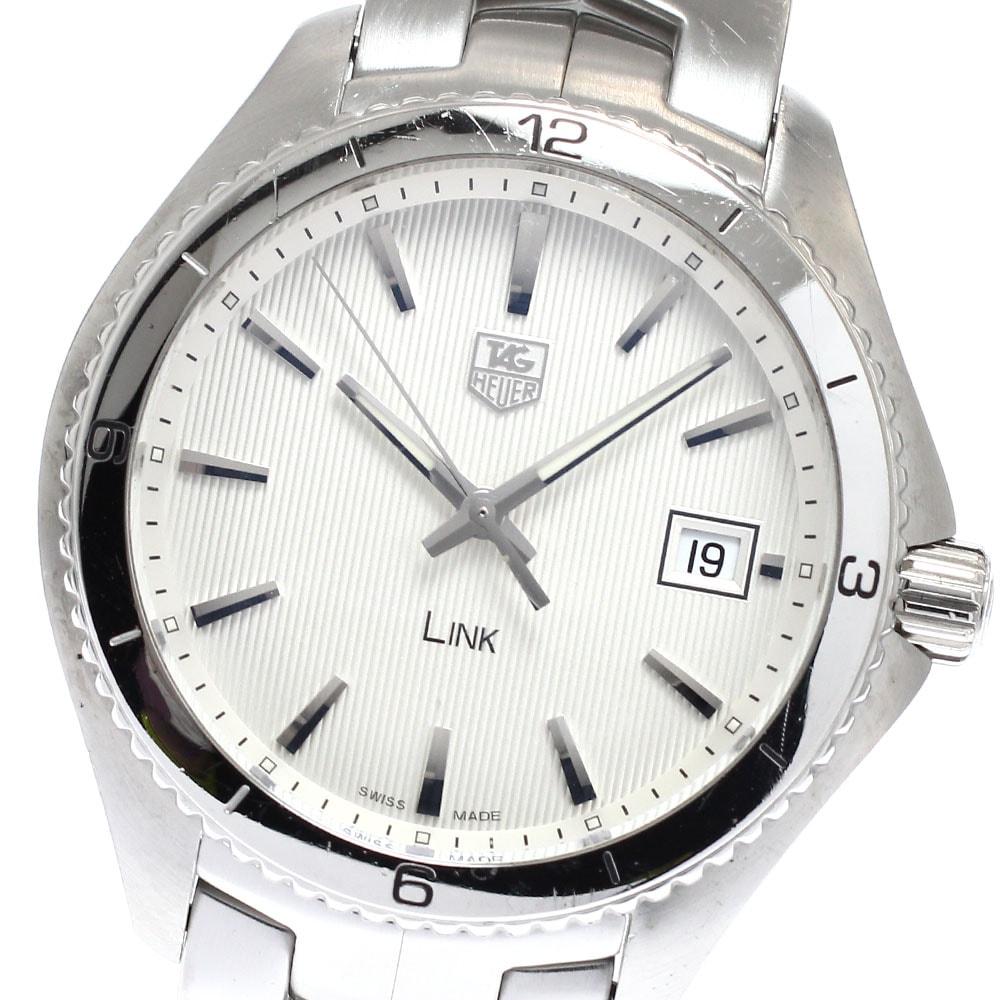 タグホイヤー リンク デイト WAT1111 クォーツ メンズ 【中古】