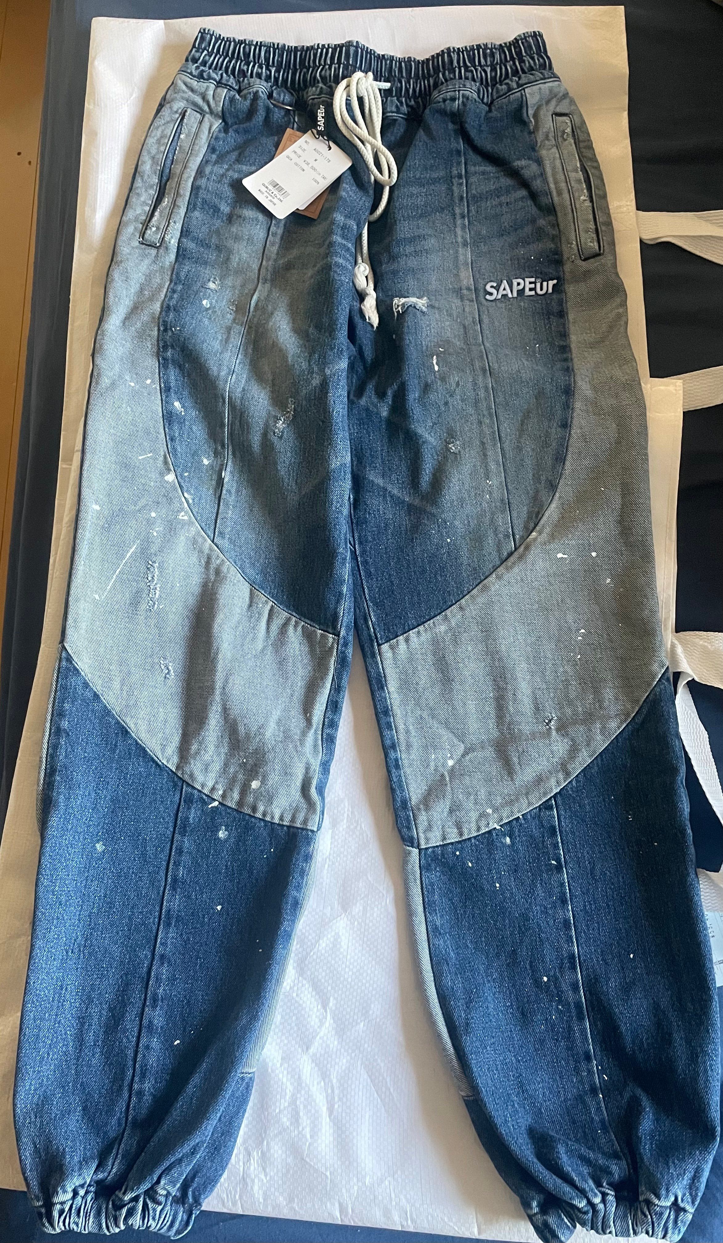 SAPEur DENIM TRACK PANTS "Indigo"