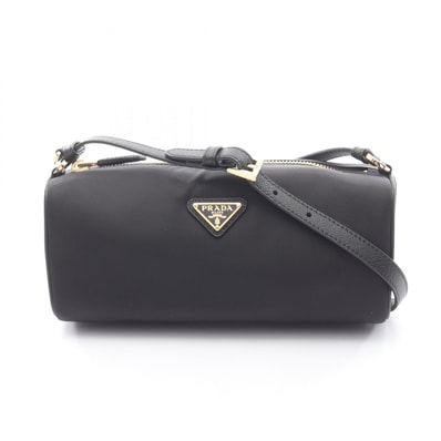 プラダ PRADA Re-Nylon ポーチ TESSUTO+SAFFIAN ショルダーバッグ バッグ ナイロン サフィアーノレザー レディース ブラック系 1NE0582C05F0002 【新品】