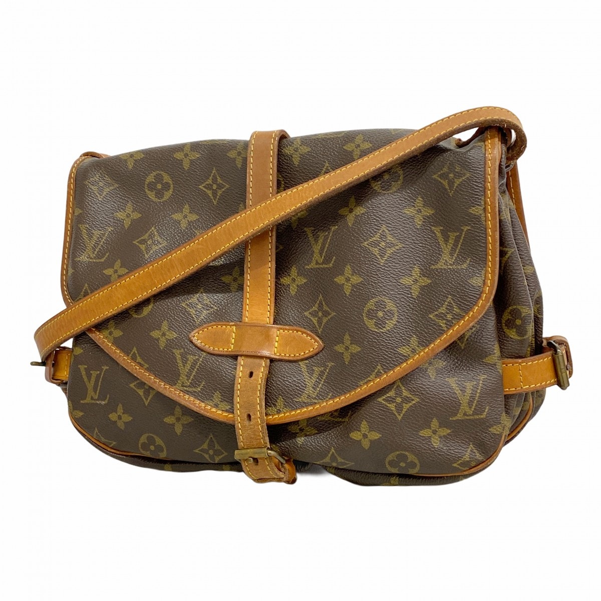 ★最終価格【6da0262】ルイヴィトン ショルダーバッグ モノグラム ソミュール30 M42256 ブラウン【中古】レディース