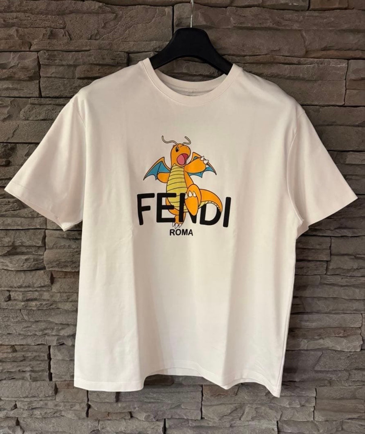 Pokemon x Fragment x FENDI Men's Dragonite T-shirt "White"