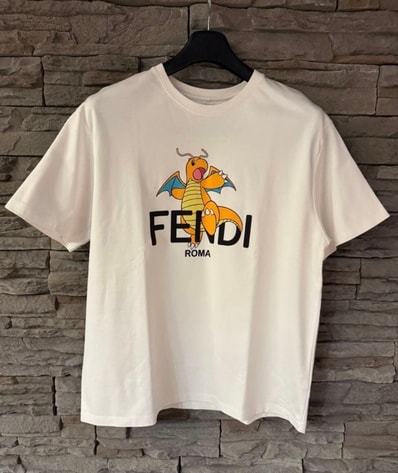 Pokemon x Fragment x FENDI Men's Dragonite T-shirt "White"