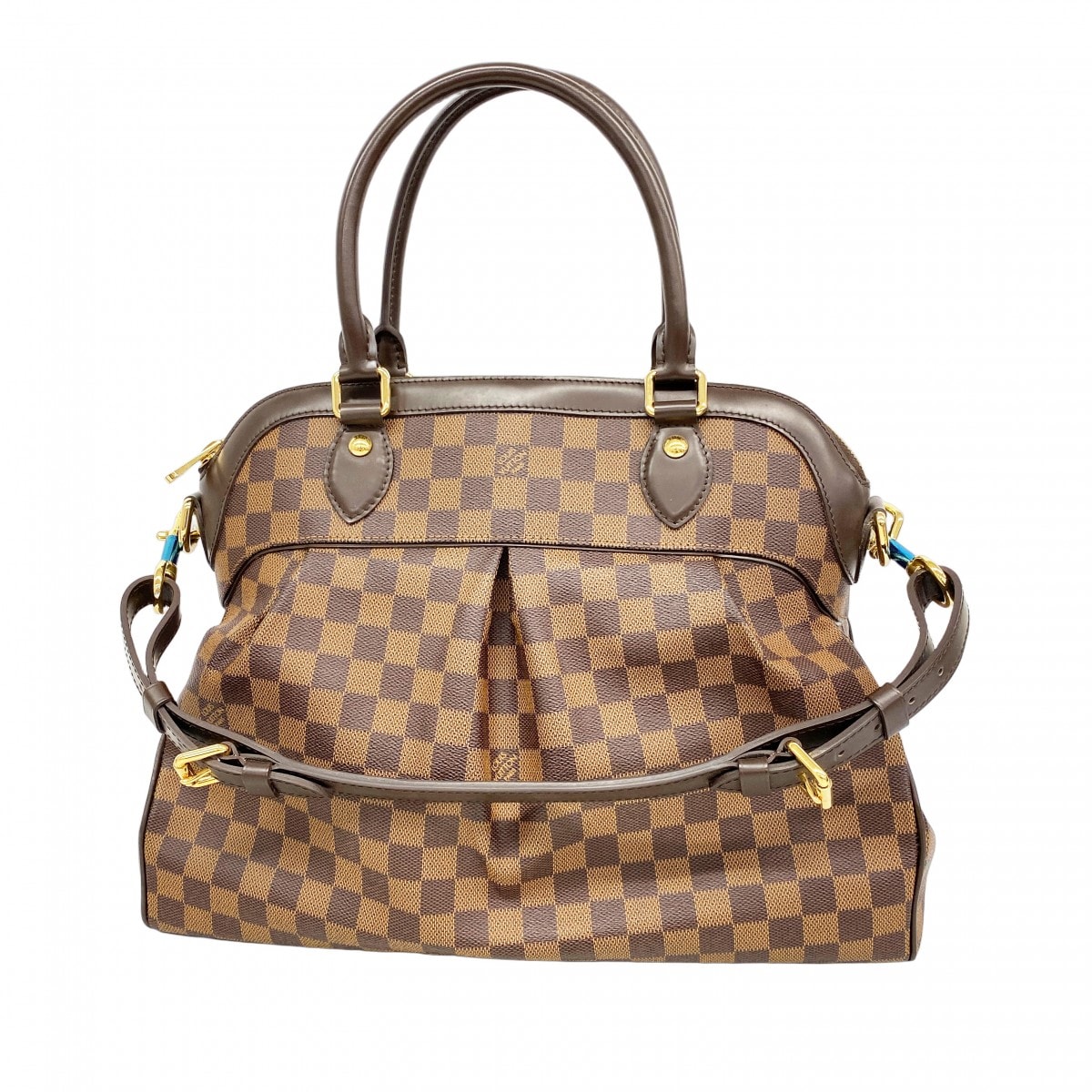 【6db1734】ルイヴィトン ハンドバッグ ダミエ トレヴィGM N51998 エベヌ 2wayバッグ【中古】レディース
