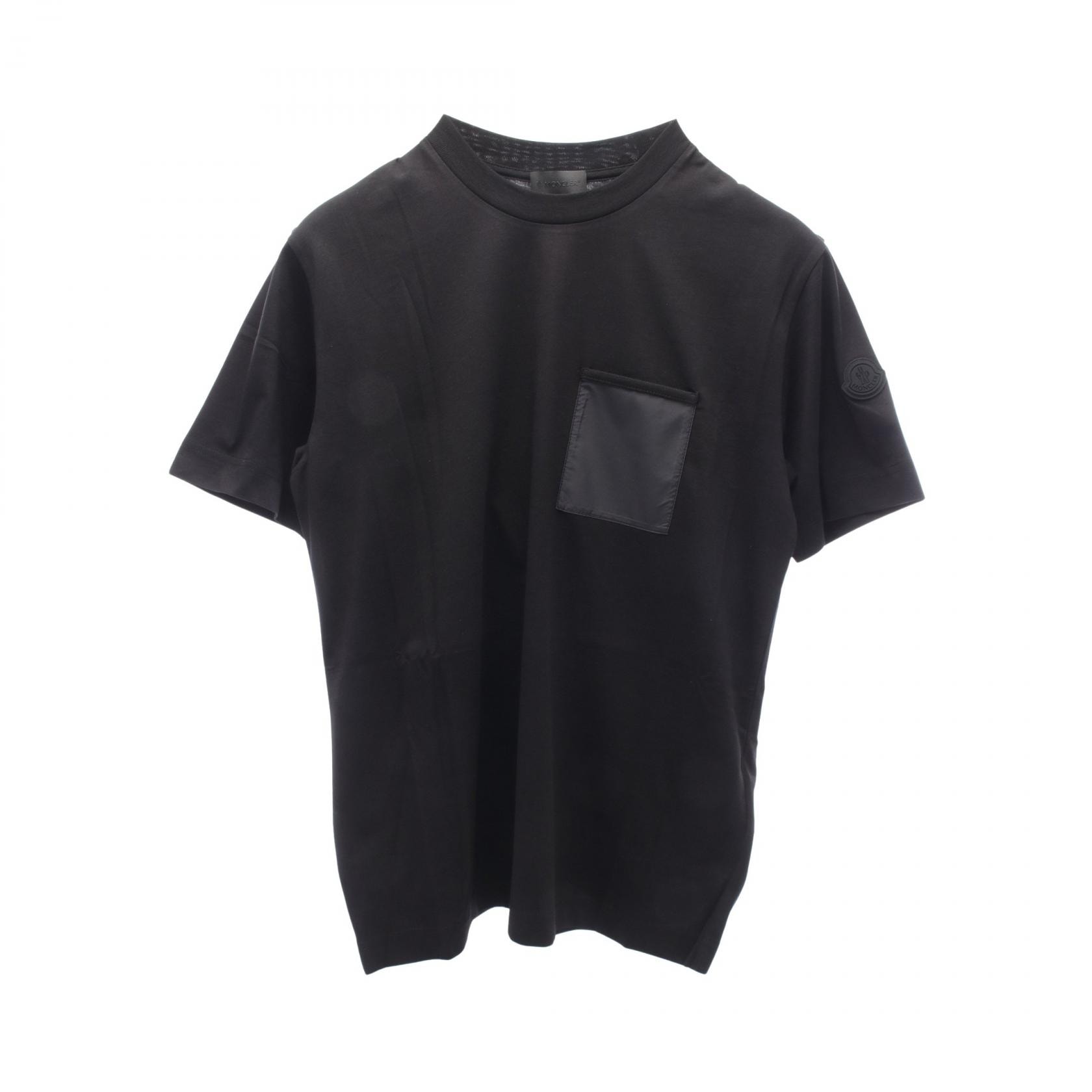 モンクレール MONCLER ポケット付き カットソー 衣料品 トップス コットン レディース ブラック系 L10938C0000889AZ0999 【新品】