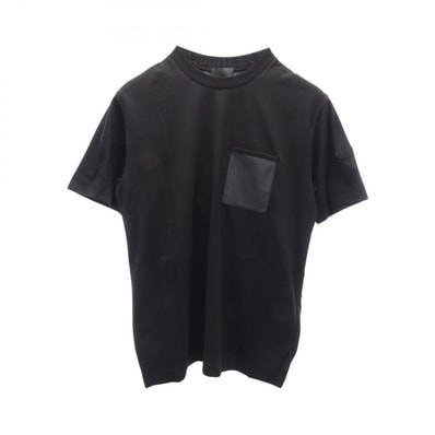 モンクレール MONCLER ポケット付き カットソー 衣料品 トップス コットン レディース ブラック系 L10938C0000889AZ0999 【新品】