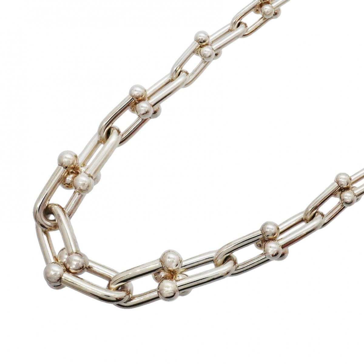 ★SALE【6jgb0262-k】ティファニー ネックレス ハードウェア/グラジュエイテッド シルバー925【中古】メンズ レディース ユニセックス
