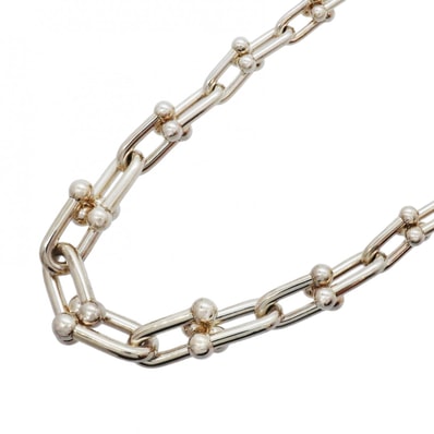★SALE【6jgb0262-k】ティファニー ネックレス ハードウェア/グラジュエイテッド シルバー925【中古】メンズ レディース ユニセックス
