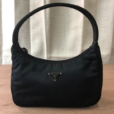 PRADA Pocono Mini Handle Bag "Black"