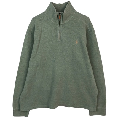 古着 ラルフローレン Ralph Lauren POLO by Ralph Lauren ハーフジップスウェットシャツ トレーナー メンズXL相当/eaa624354