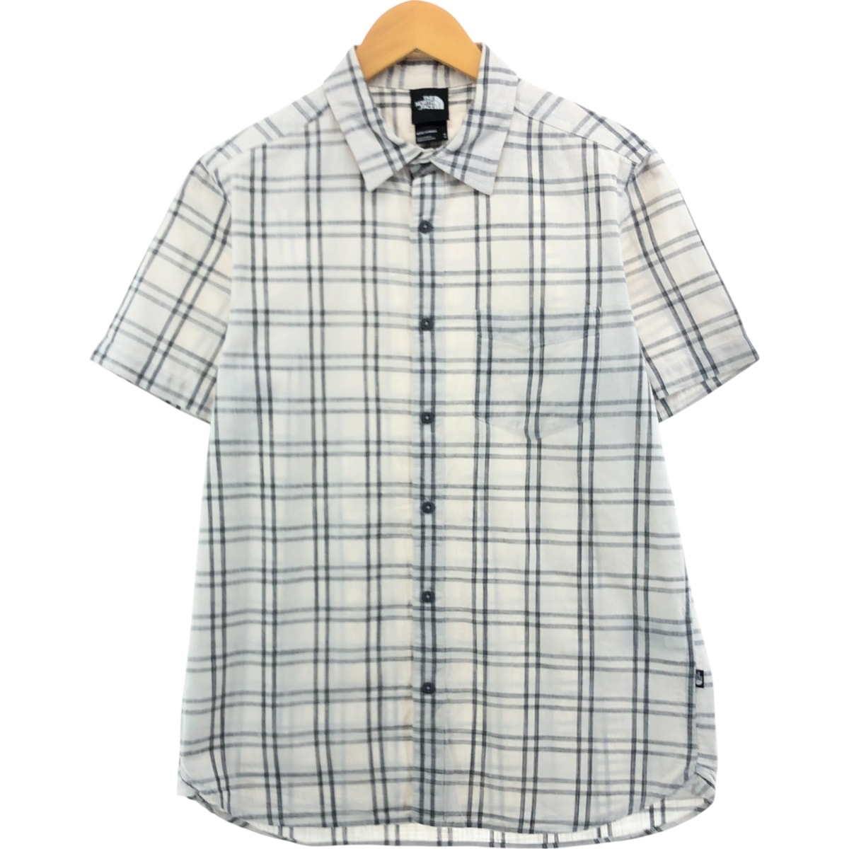 古着 ザノースフェイス THE NORTH FACE 半袖 チェックシャツ メンズM相当/eaa560402
