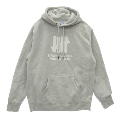 UNDEFEATED アンディフィーテッド 23AW x Birmingham City Football Club バーミンガム・シティ FC TEAM HOODIE チーム フーディー パーカー グレー系 L【中古】