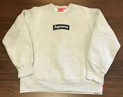 Supreme Box Logo Crewneck "Heather Grey" (22FW)