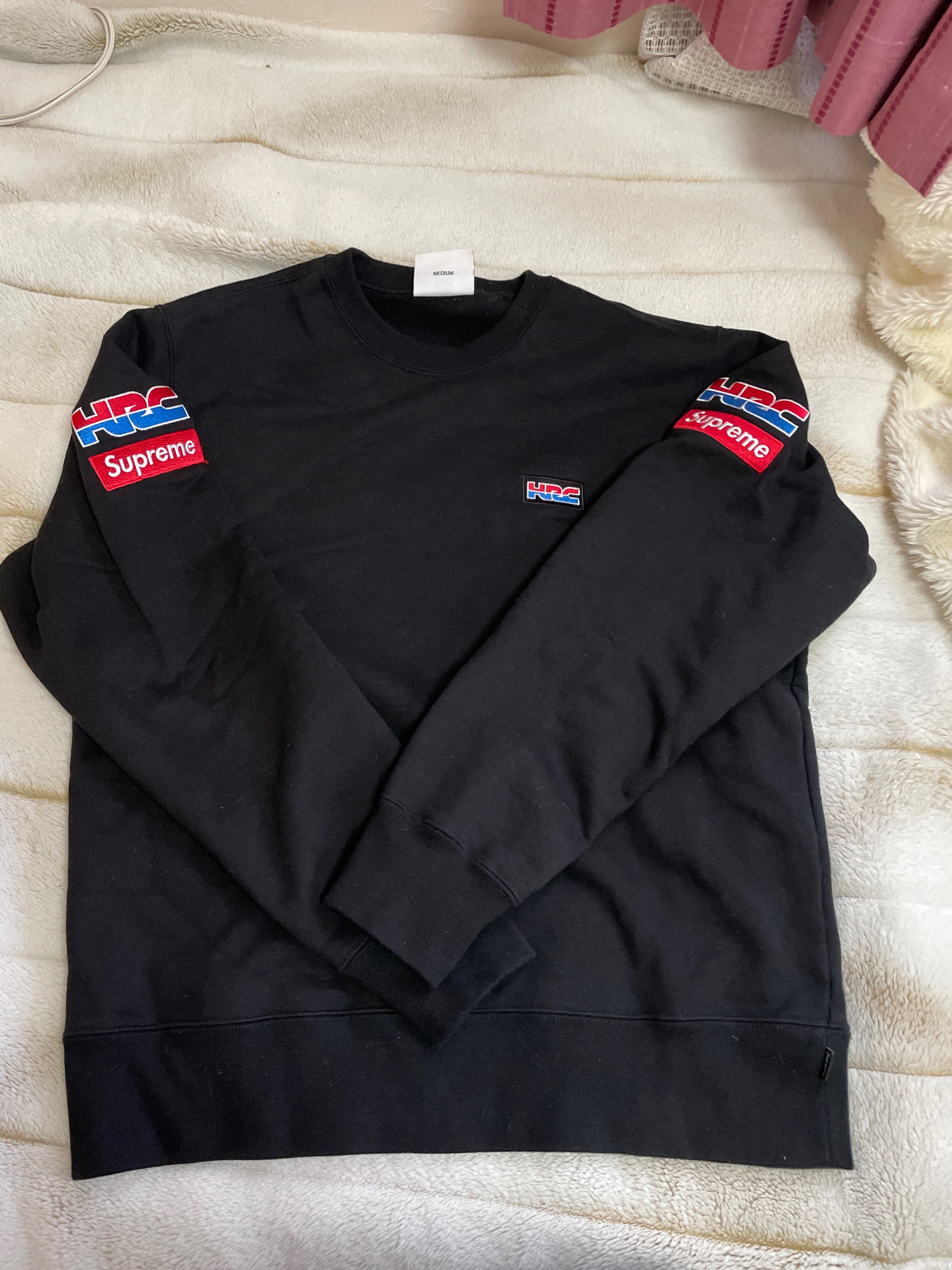Supreme x Honda x Fox Racing Crewneck "Black"