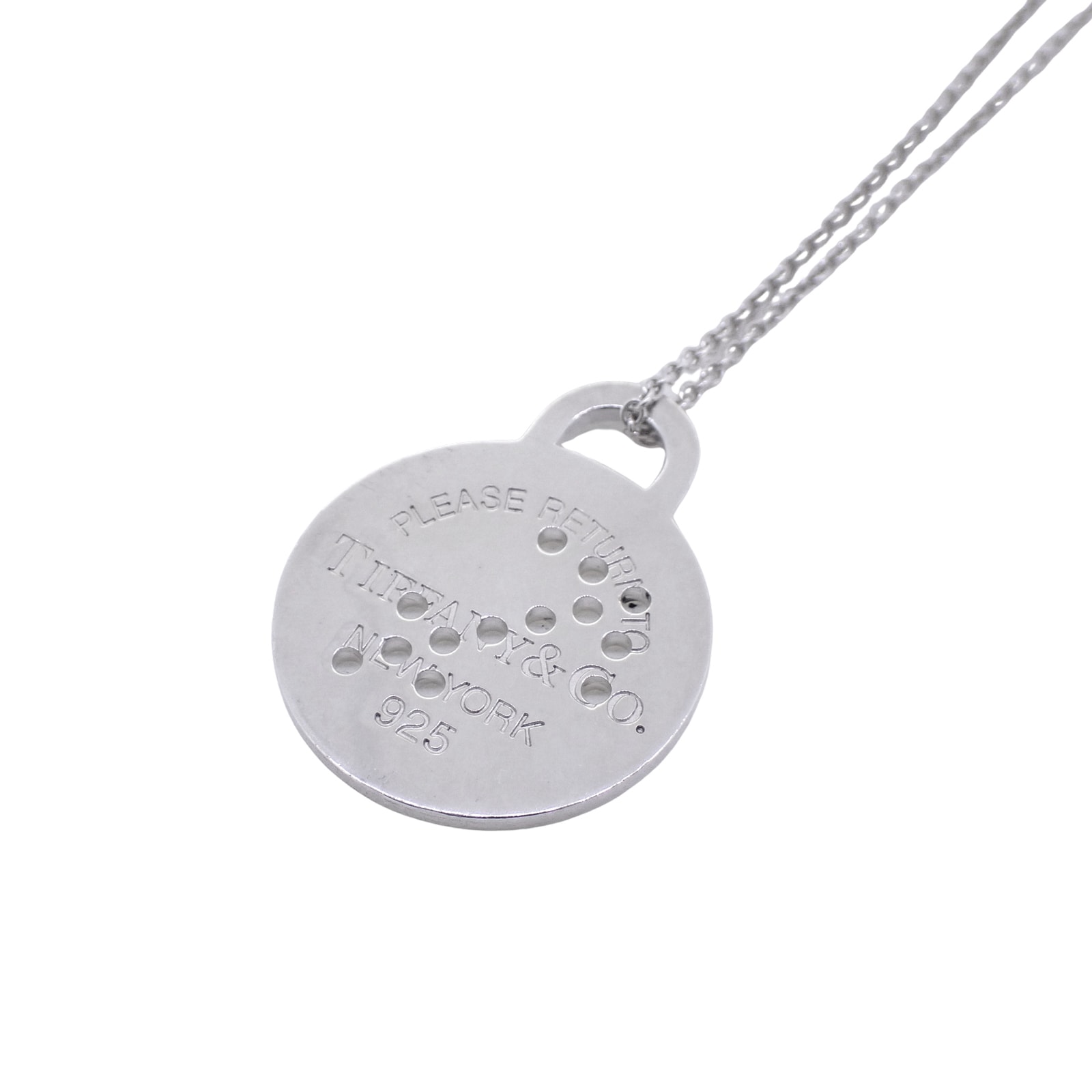 TIFFANY&Co. ティファニー リターントゥ ラウンドタグ 射手座 SV925 シルバー レディース ネックレス