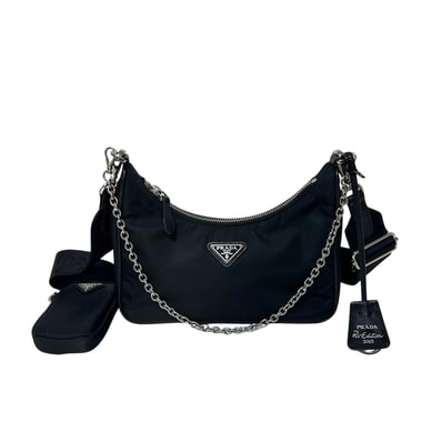 PRADA プラダ Re-Edition2005 Re-Nylon 1BH204 2way ブラック レディース ショルダーバッグ