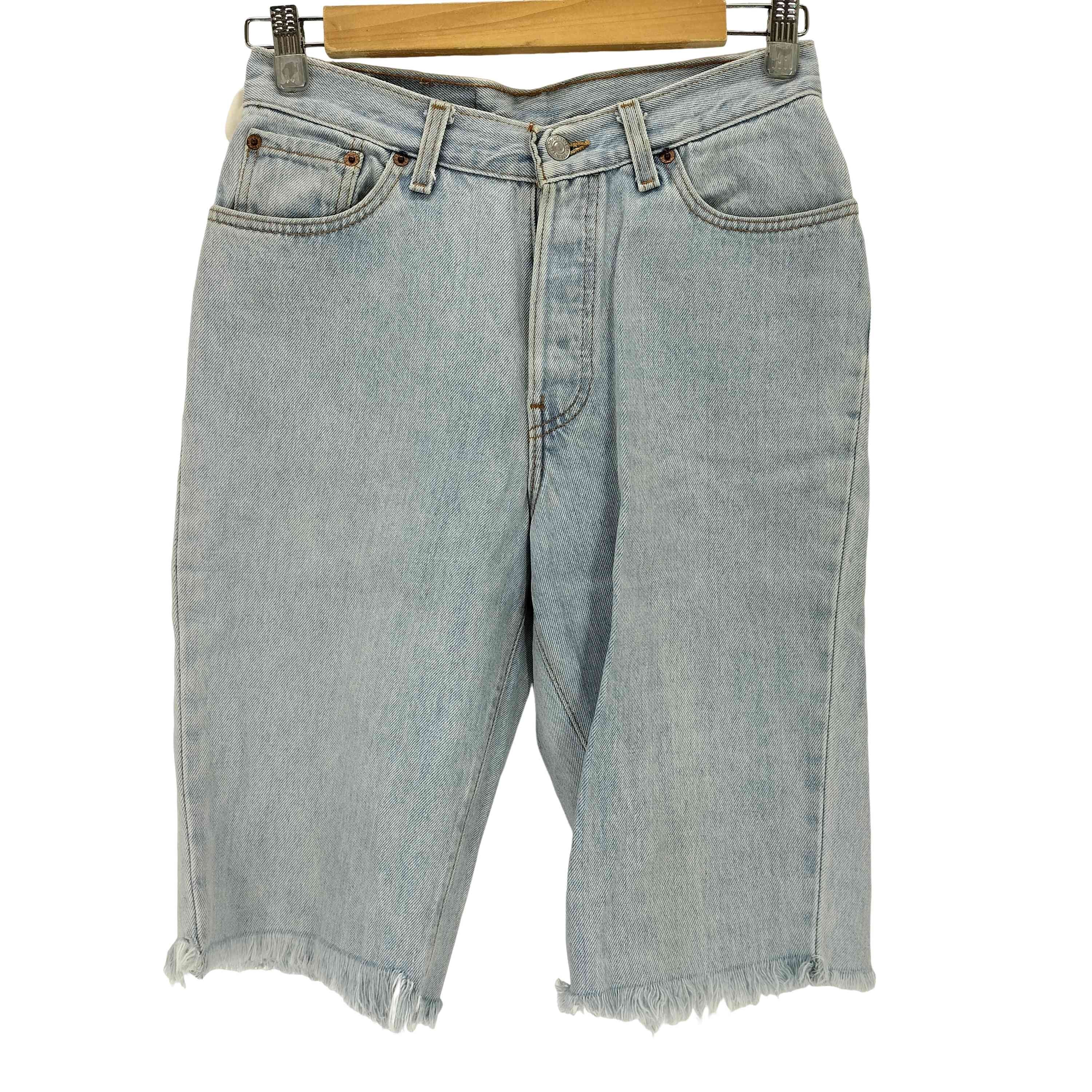 MADE IN USA カットオフボタンフライデニムショーツ ボタン裏544刻印【1140129498902】