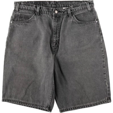 古着 リーバイス Levi's 550 RELAXED FIT ブラックデニムショーツ ハーフパンツ ジョーツ メンズw35相当/eaa653559