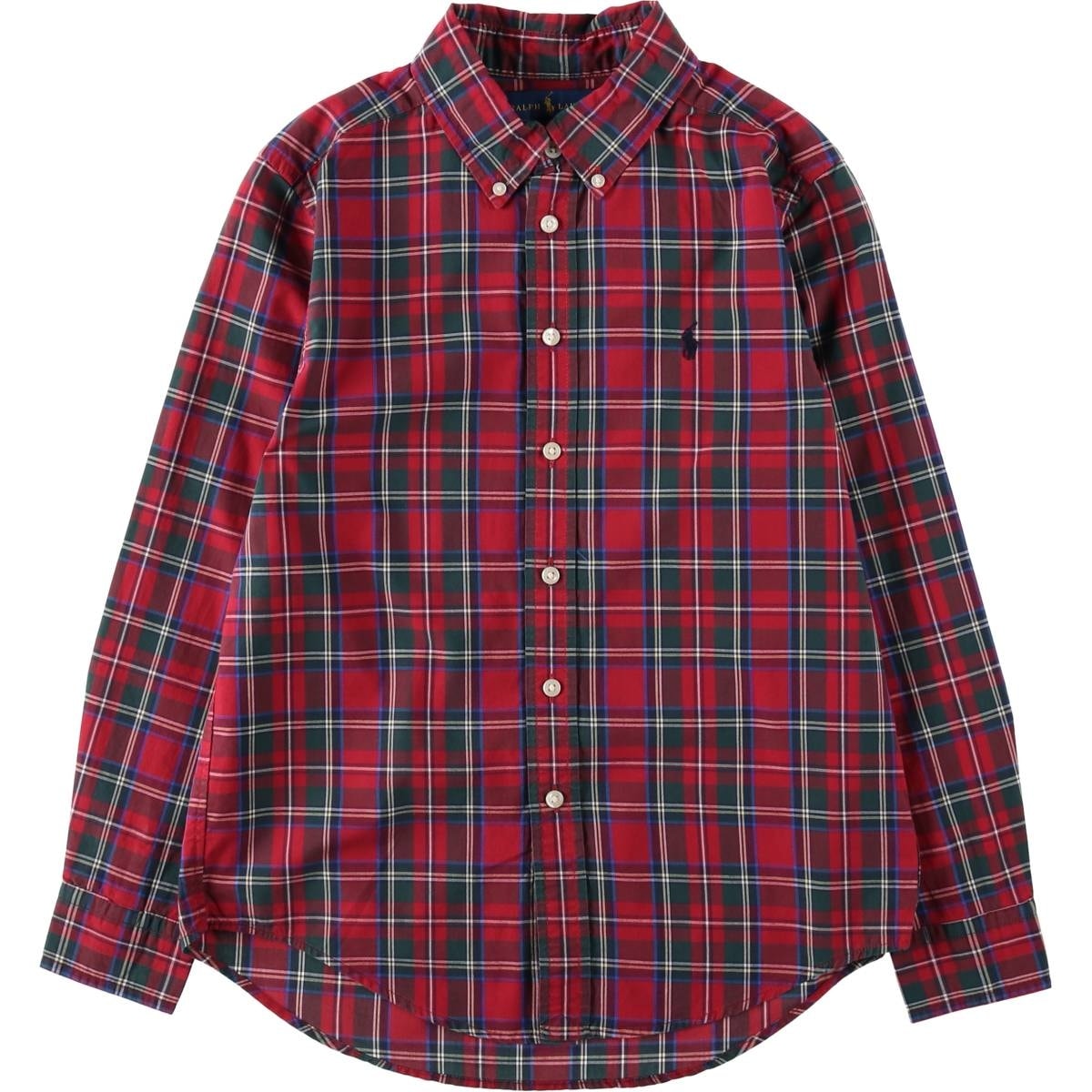 古着 ラルフローレン Ralph Lauren 長袖 ボタンダウンチェックシャツ レディースS相当/eaa652772