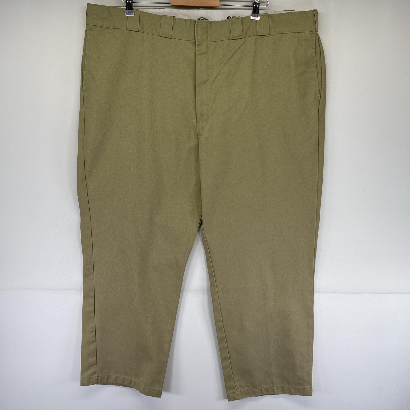 古着 ディッキーズ Dickies ワークパンツ 874 テーパード ワンポイントロゴ 長ズボン チノパン 作業着  ベージュ メンズ