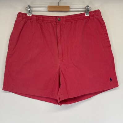 古着 ポロバイラルフローレン Polo by Ralph Lauren ショートパンツ ワンポイント 半ズボン ハーフパンツ 短パン 大きいサイズ 14041 ピンク系 メンズ