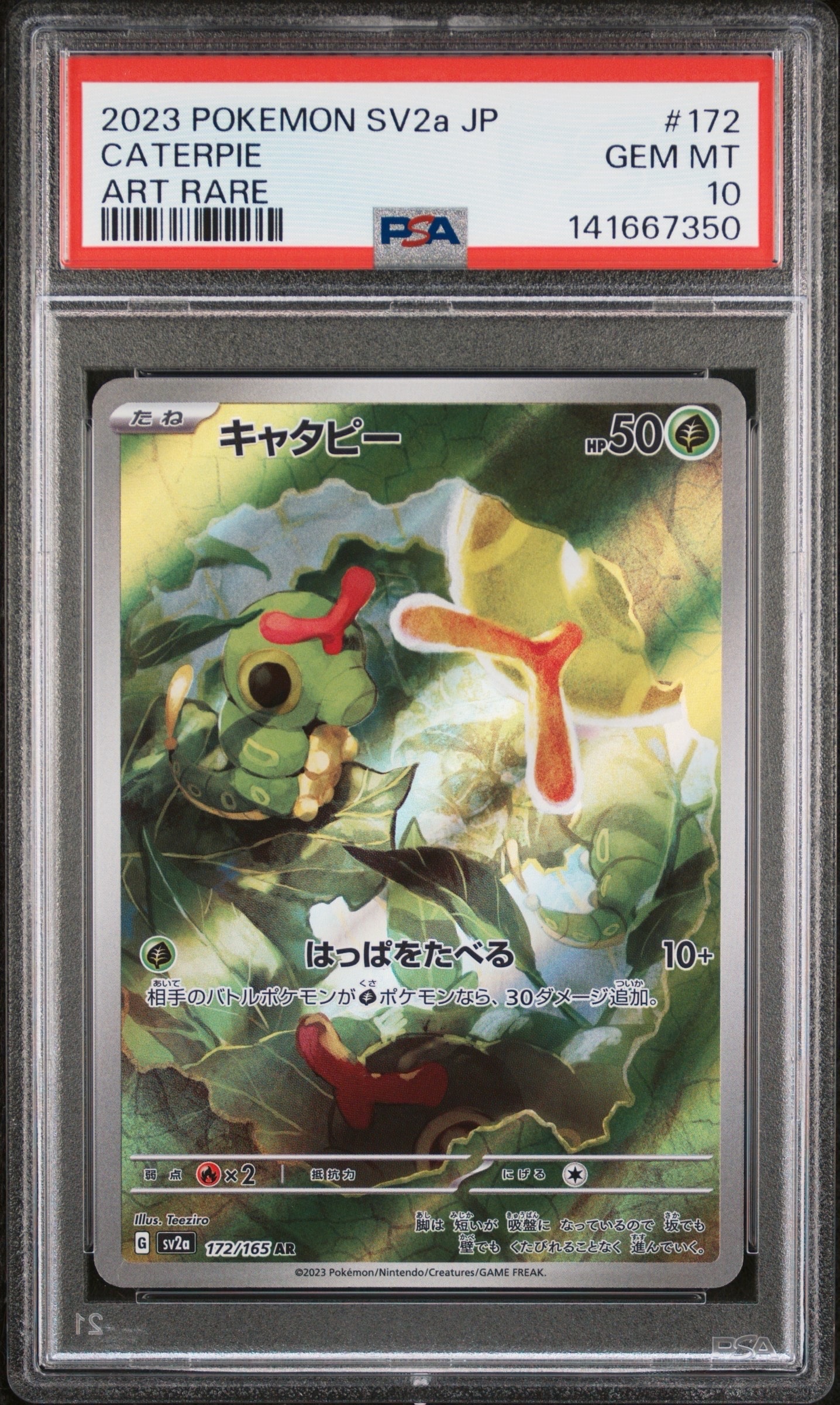 キャタピー AR SV2a ポケモンカード151 172/165 キャタピー AR[SV2a 172/165](強化拡張パック「ポケモンカード151」)の