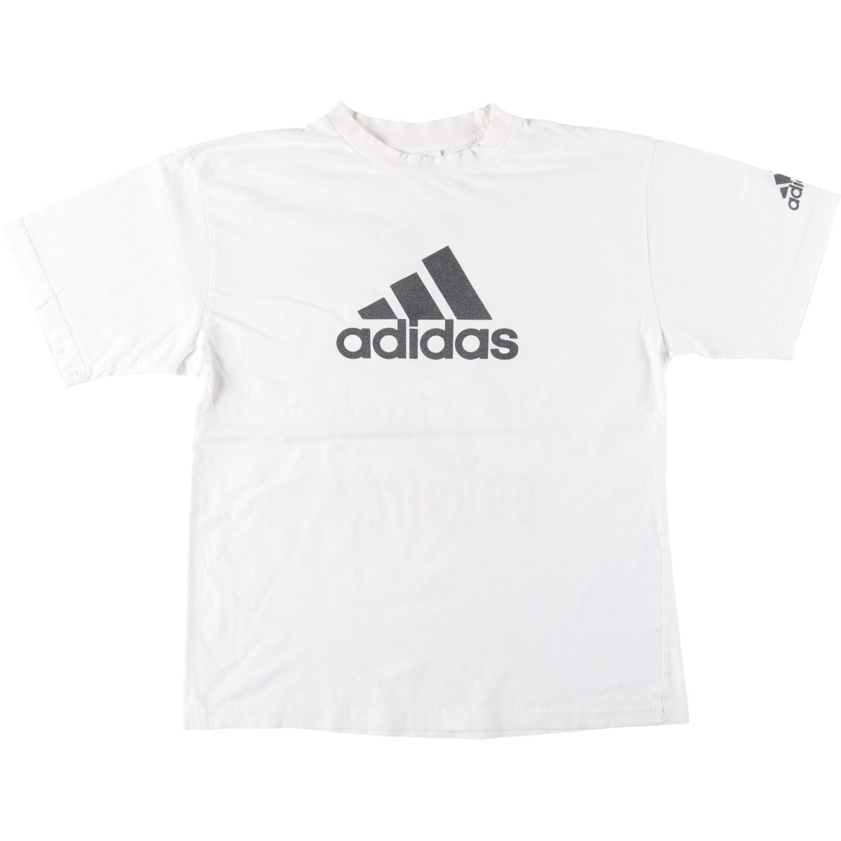 D (傷や汚れあり)】古着 90年代 アディダス adidas ロゴプリントT