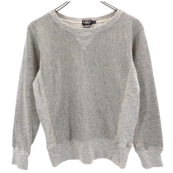 RRL ダブルアールエル 1ツ星 長袖 スウェット トレーナー 1 グレー系 裏起毛 RALPH LAUREN