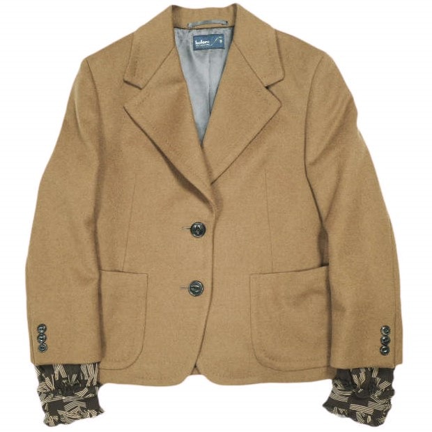 kolor カラー 20AW 日本製 ウールカシミヤドッキングジャケット 20WCL-J05110 2 CAMEL 2B テーラード レイヤード アウター g24313