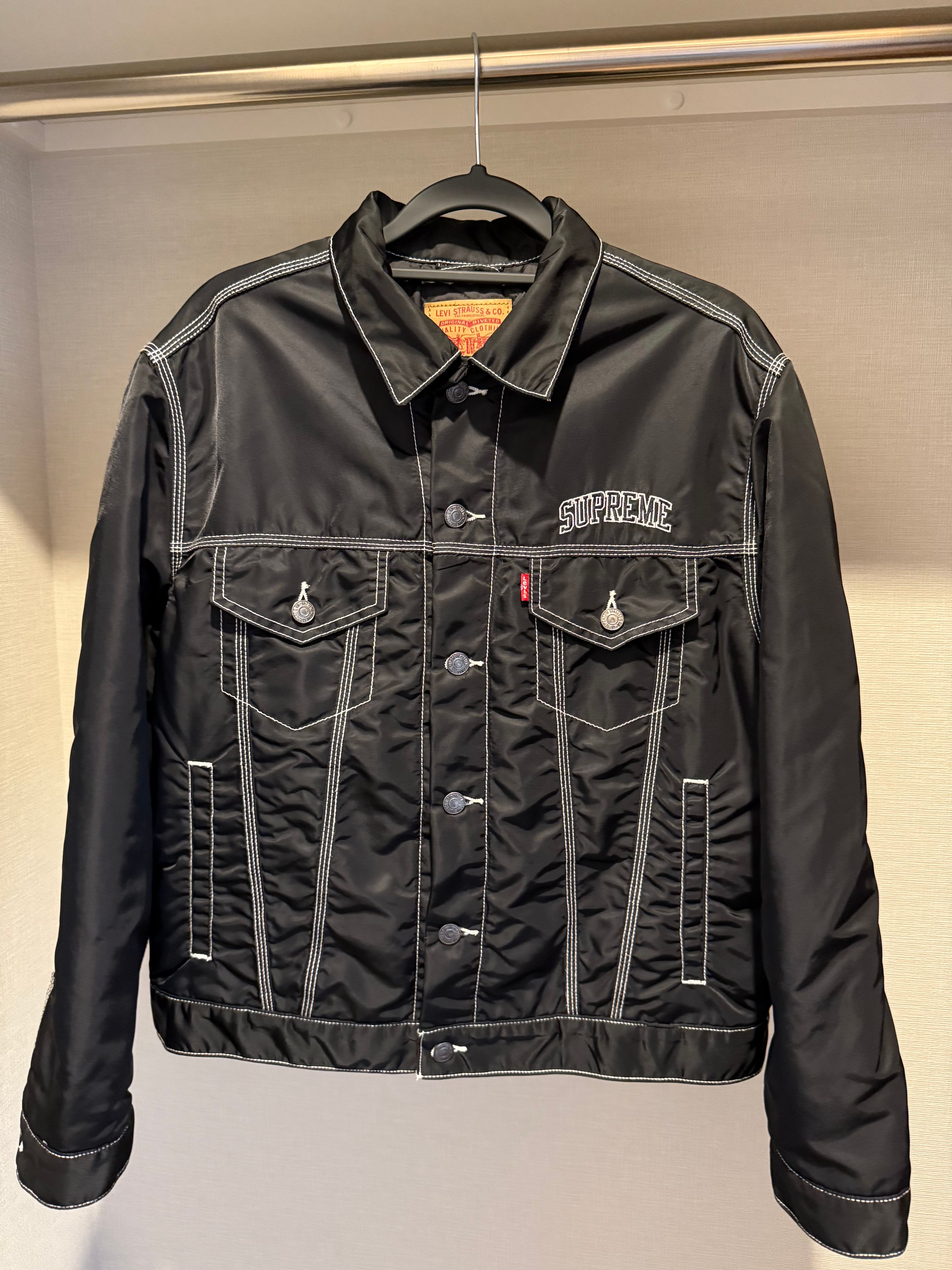 Supreme x LEVI'S Nylon Trucker Jacket "Black"