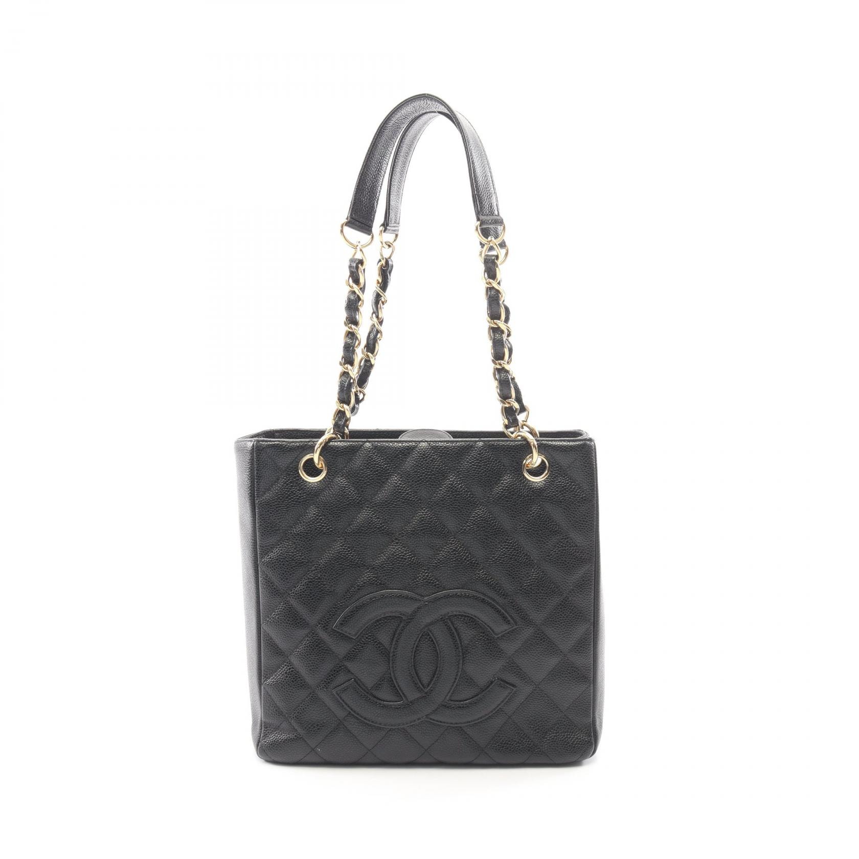 シャネル CHANEL マトラッセ PST トートバッグ バッグ キャビアスキン(グレインドカーフ) レディース ブラック系 A20994 【中古】