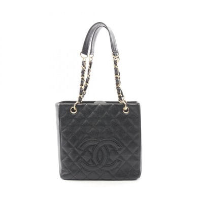 シャネル CHANEL マトラッセ PST トートバッグ バッグ キャビアスキン(グレインドカーフ) レディース ブラック系 A20994 【中古】