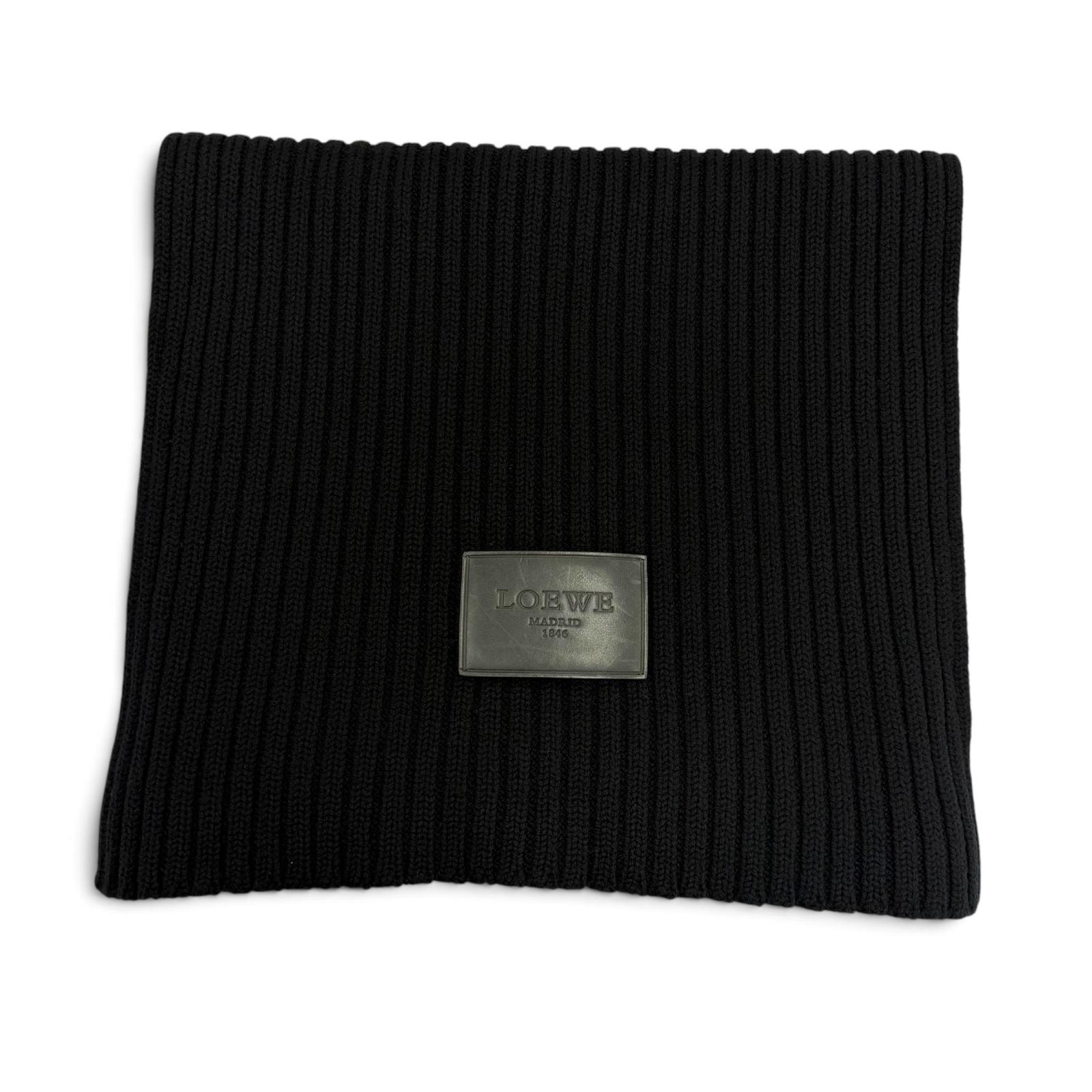 美品 ロエベ マフラー ブラック メンズ