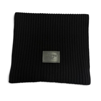 美品 ロエベ マフラー ブラック メンズ
