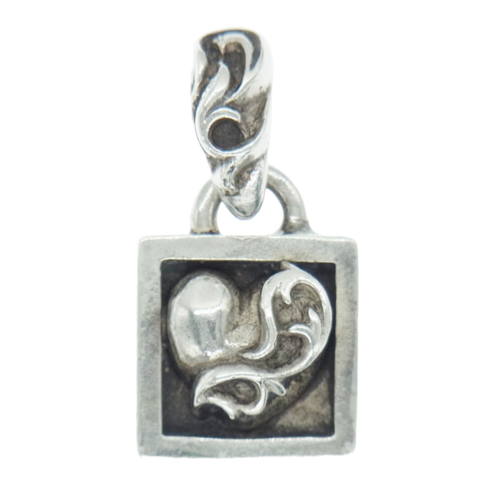 CHROME HEARTS クロムハーツ(原本無) ペンダントトップ FRAMED HEART フレームド ハート チャーム ペンダントトップ シルバー系【中古】