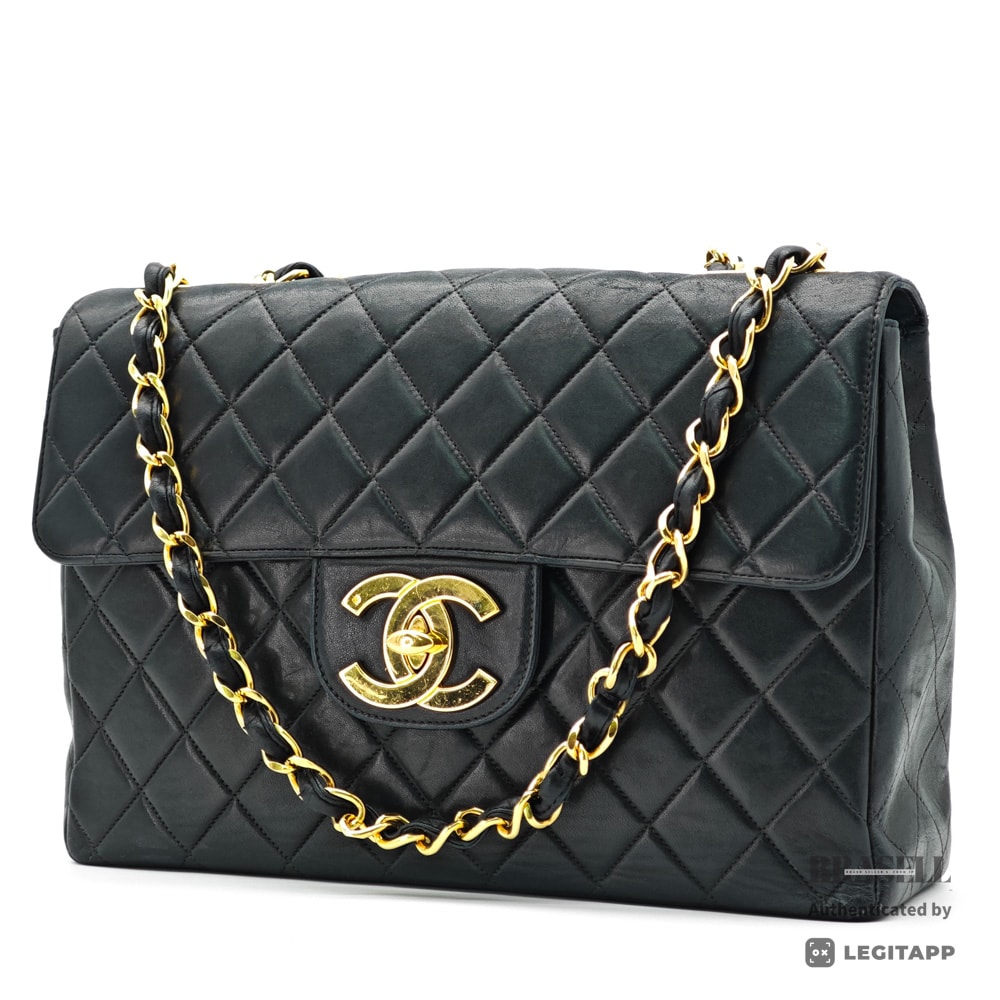 CHANEL シャネル デカマトラッセ マトラッセ デカマトラッセ 4460637 ショルダーバッグ Lambskin Black レディース