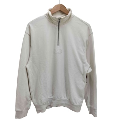 24SS ロゴプリント ハーフジップ スウェット【1143425214658】