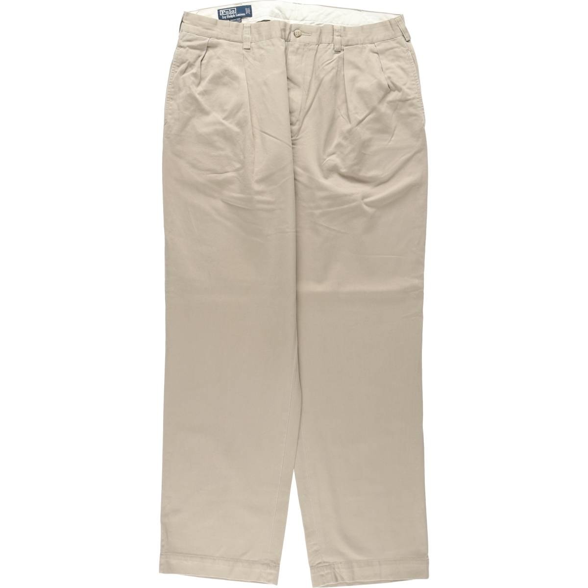 古着 ラルフローレン Ralph Lauren POLO by Ralph Lauren ANDREW PANT ツータック チノパンツ メンズw35相当/eaa650938