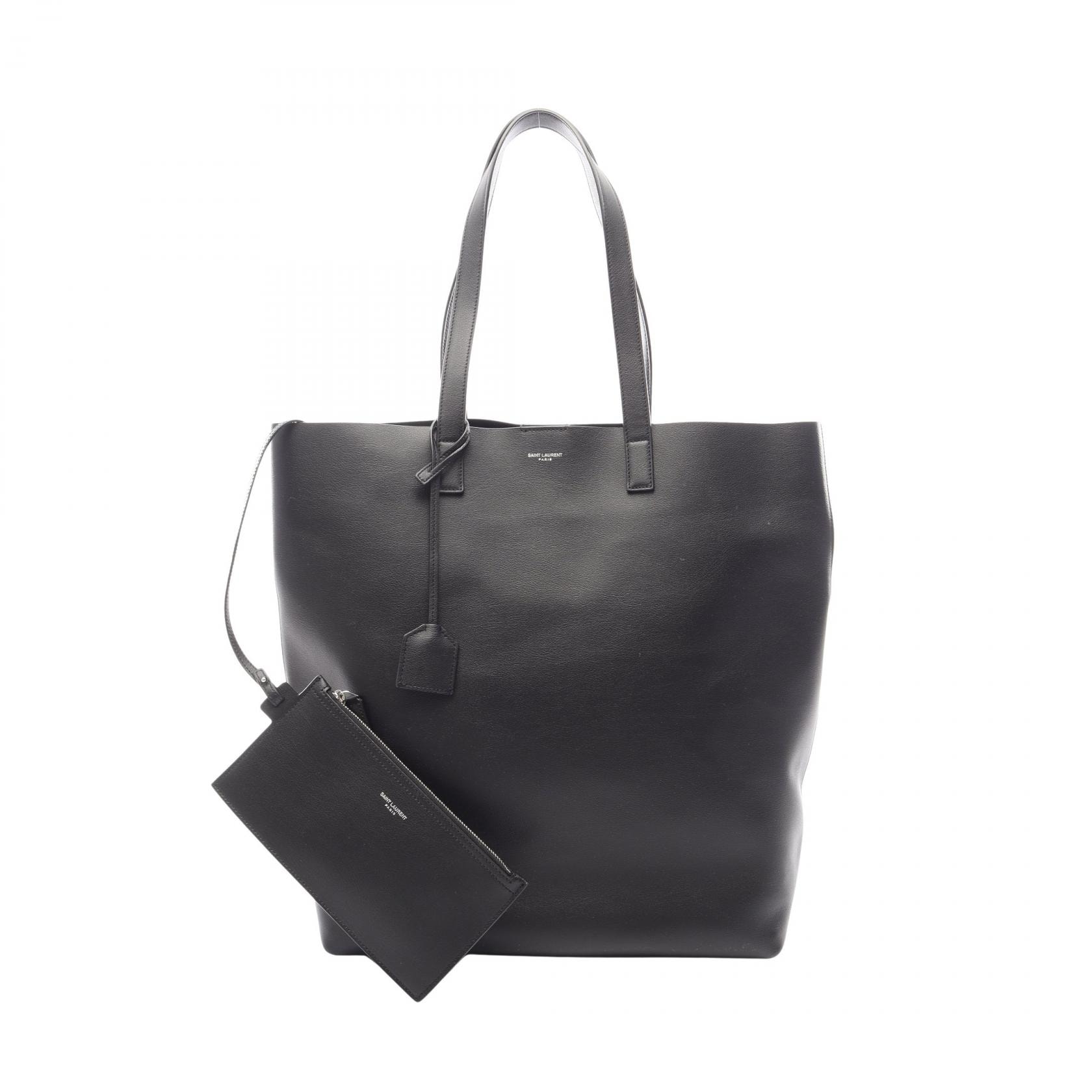 サンローランパリ SAINT LAURENT PARIS ボールド トートバッグ バッグ レザー レディース ブラック系 676657 【中古】