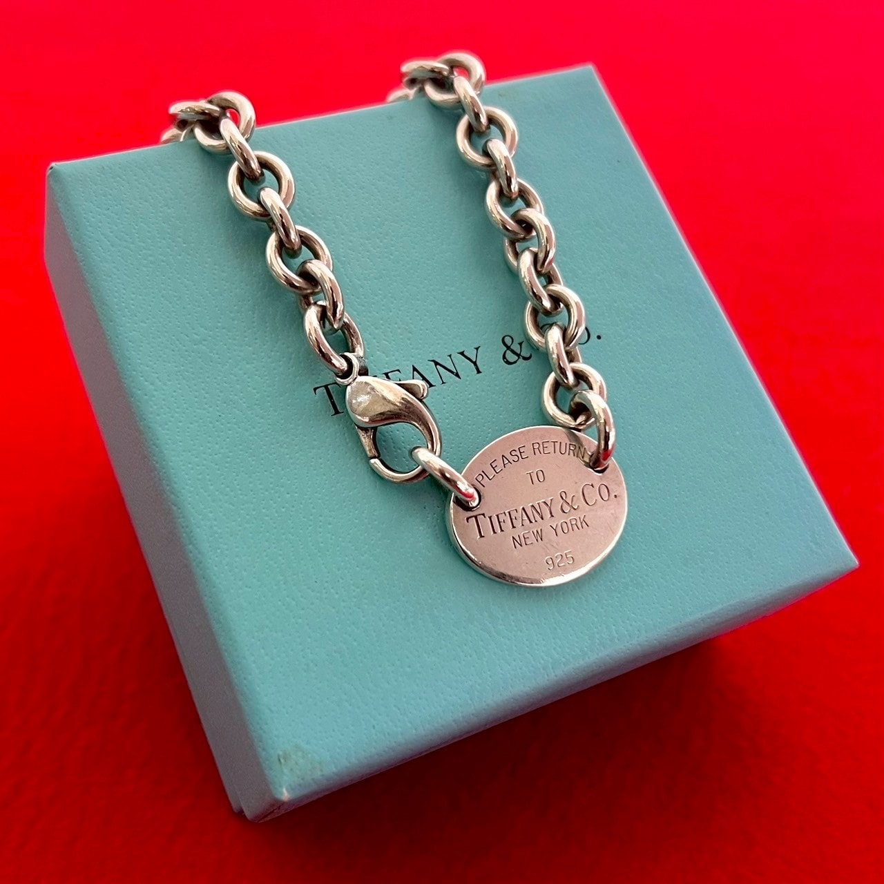TIFFANY&Co. ティファニー リターントゥ オーバル シルバー925 ネックレス シルバー
 46871