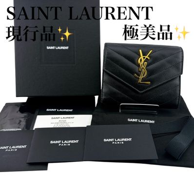 極美品✨サンローラン カサンドラマトラッセ コンパクトトリフォールドウォレット