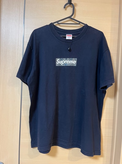 Supreme Bandana Box Logo Tee "Navy"