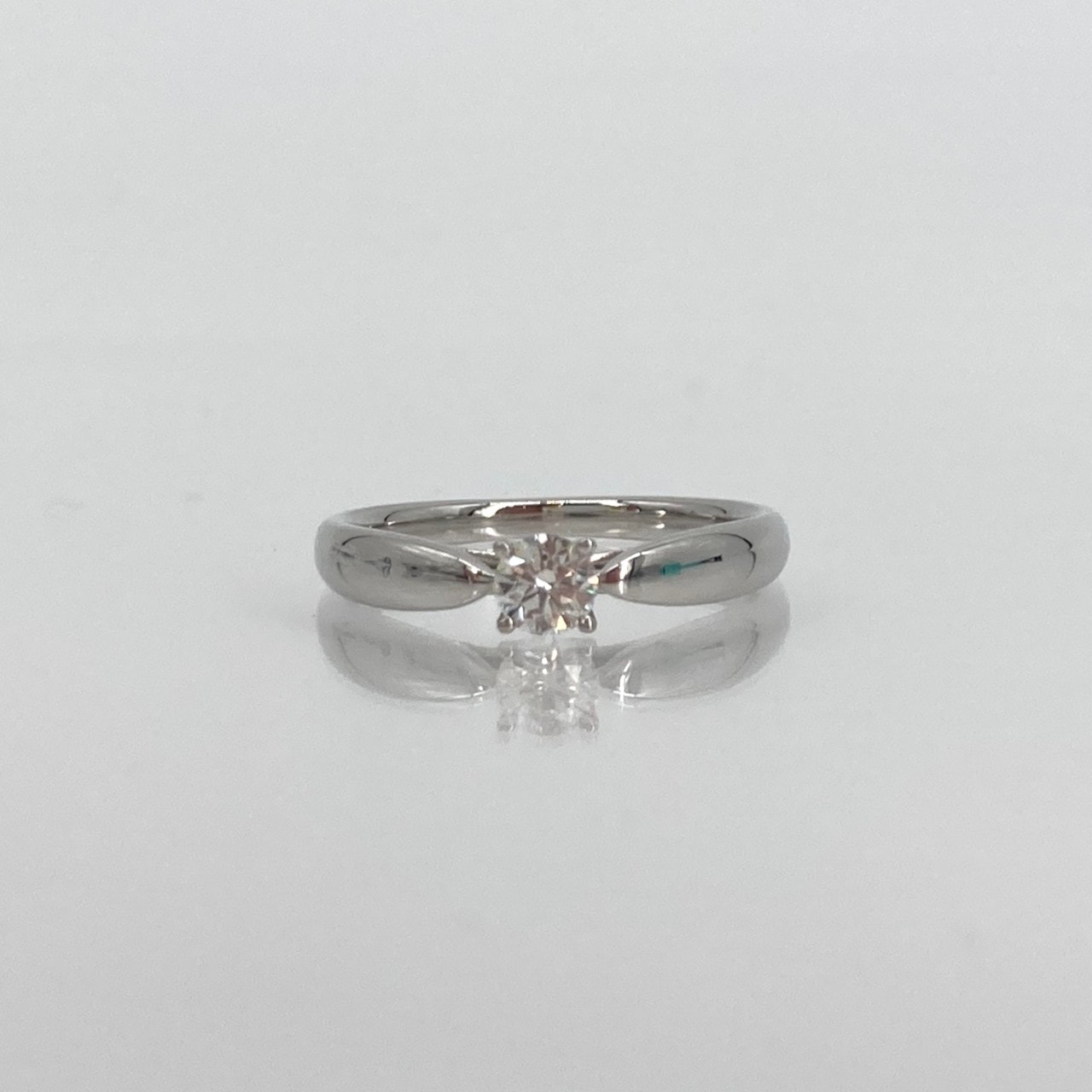 TIFFANY&Co.(ティファニー) ハーモニー プラチナ Pt950 ダイヤモンド D0.19ct #8号 リング・指輪 3.17g シルバー