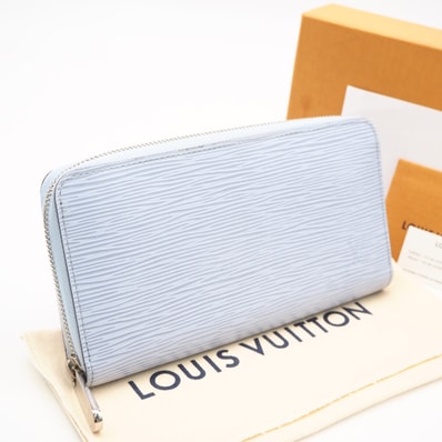 美品 LOUIS VUITTON ルイ・ヴィトン エピ ジッピーウォレット ブルーニュアージュ M82141 長財布 ブルー グレインレザー レディース