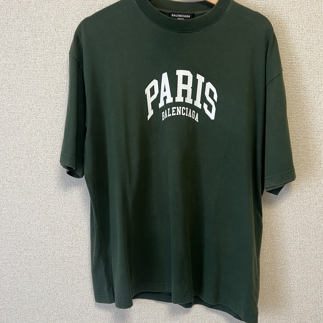 BALENCIAGA MENS Cities Paris T-shirt Medium Fit "Black/White"