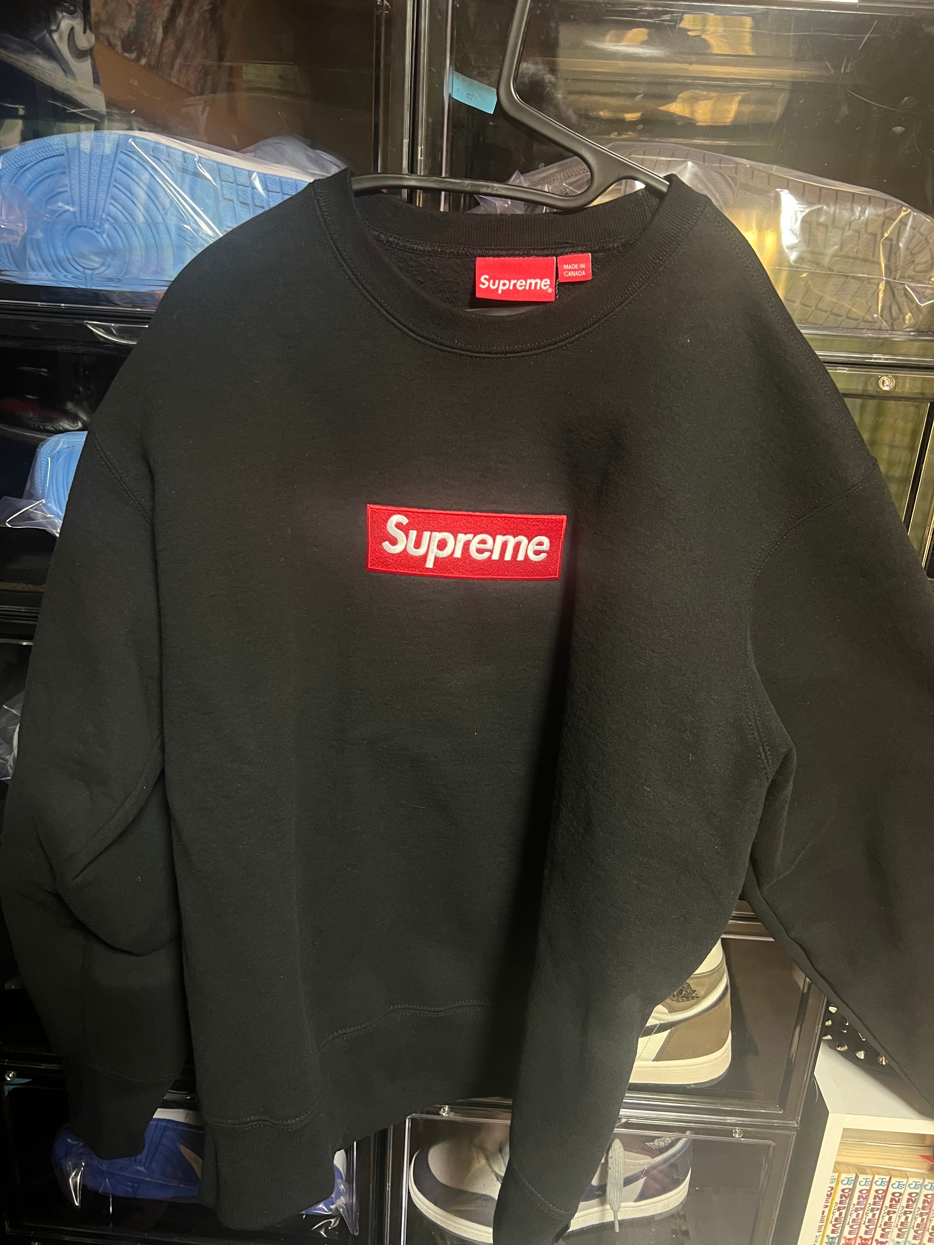 Supreme Box Logo Crewneck "Black" (22FW)